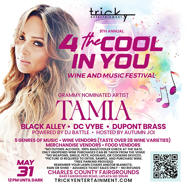 Tamia 2025 Tricky Wine Fest flyer